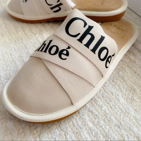 NWT Chloe Woody suede slippers size 10 - Picture 12 of 16